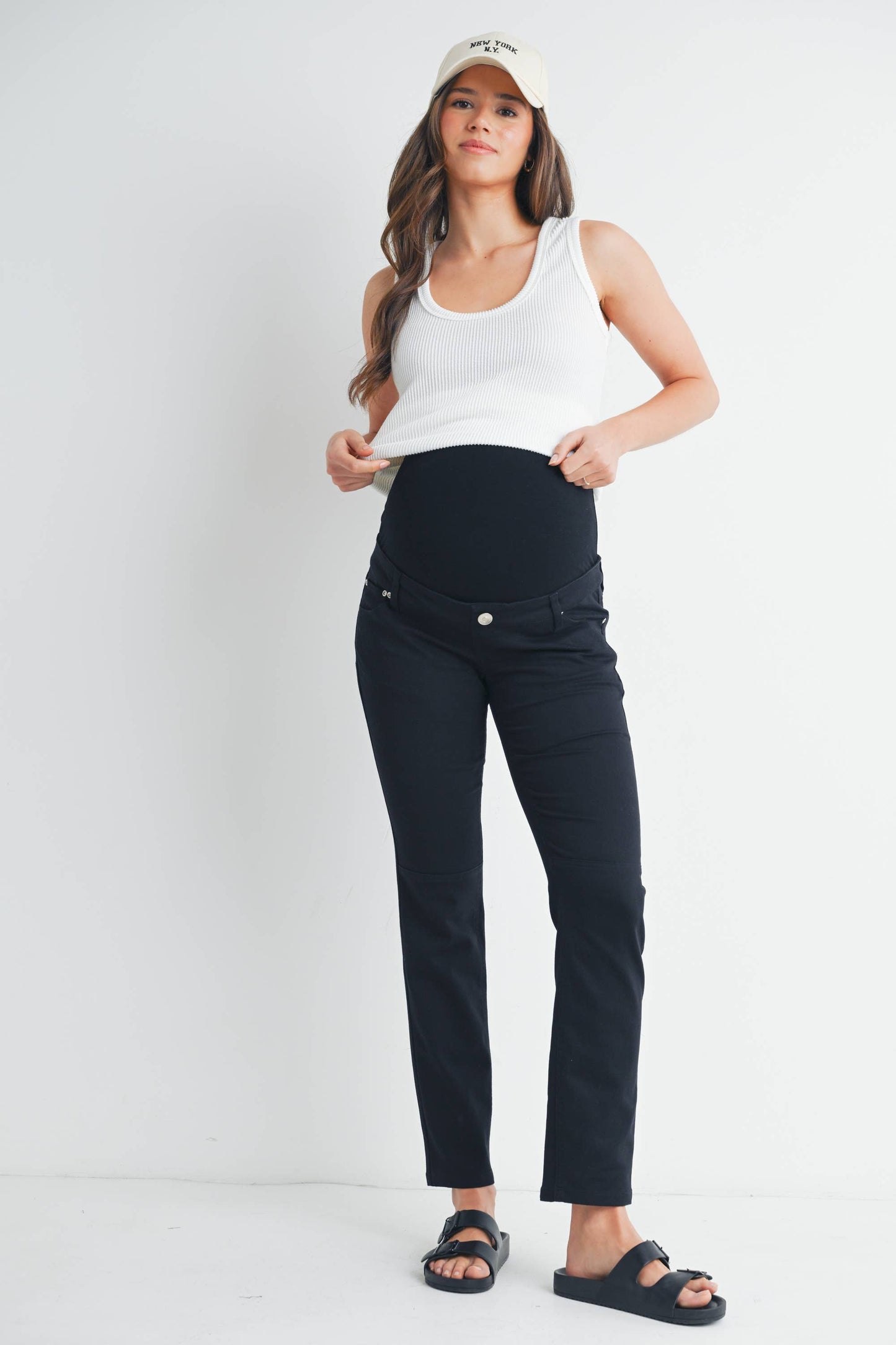 Sydney Straight Leg Maternity Over the Belly Pants