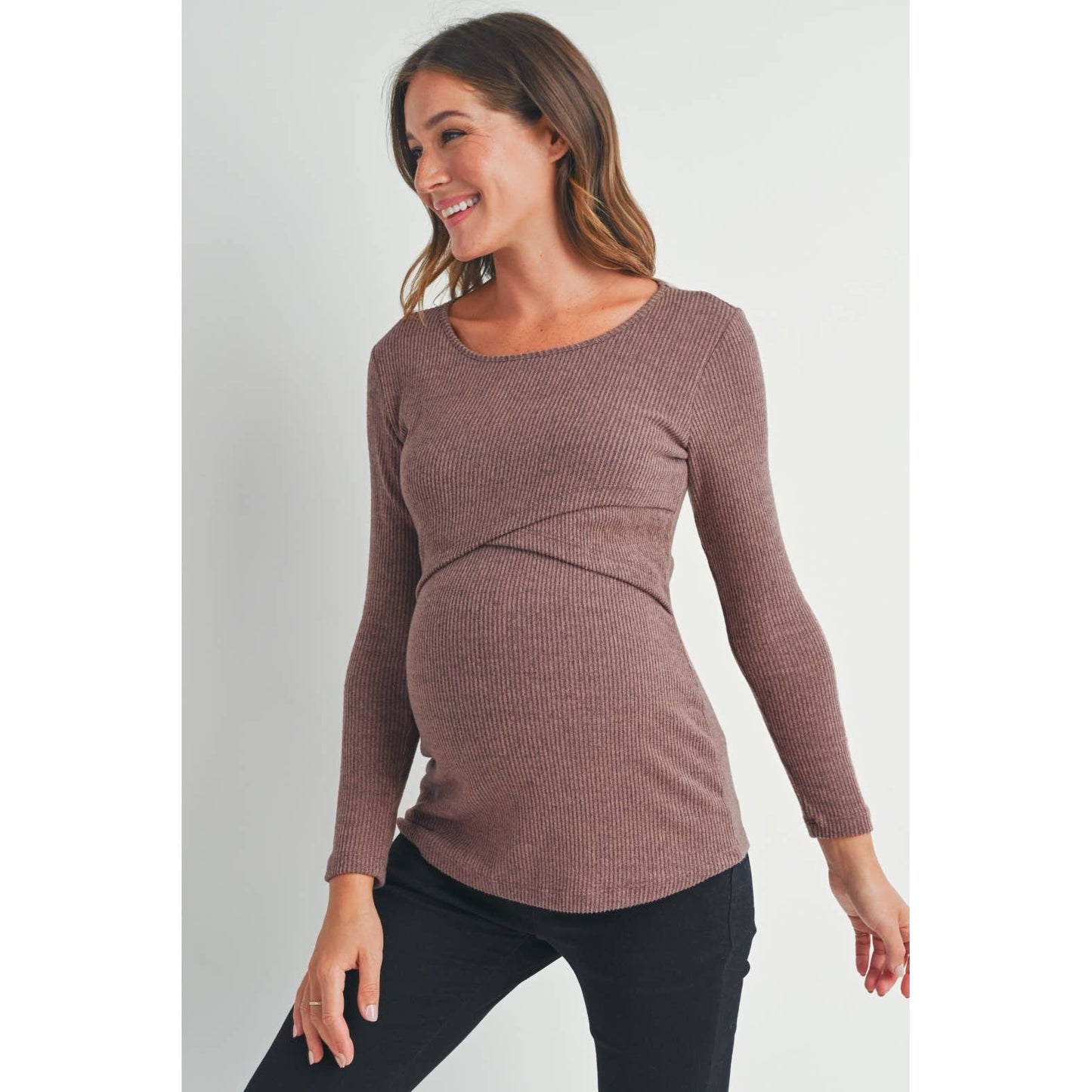 Donna Double Layer Nursing/Maternity Top