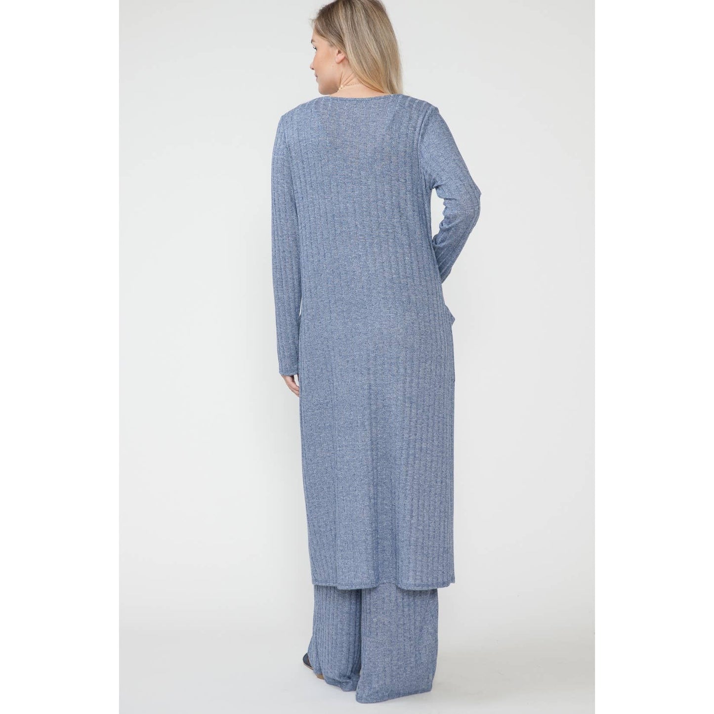 Maternity Jumpsuit & long Cardigan | 2 of set| Blue