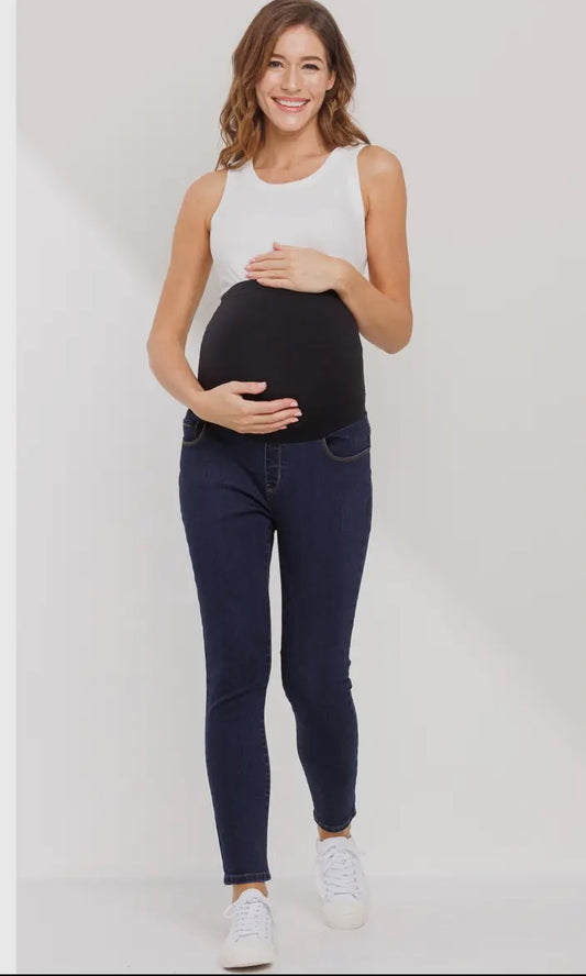 Stevie Maternity Skinny Jeans With Full Panel