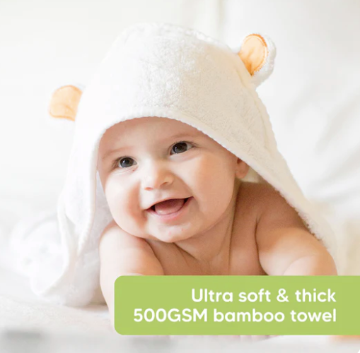 Organic Bamboo Baby Hooded Towel