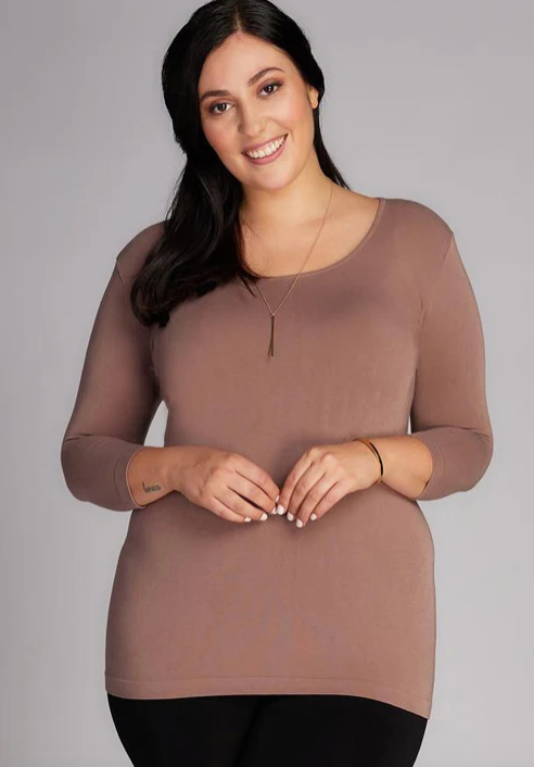 C'est moi| Bamboo 3/4 Sleeve | Curvy Collection (14-22)