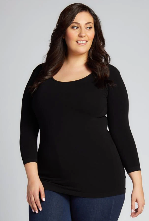 C'est moi| Bamboo 3/4 Sleeve | Curvy Collection (14-22)