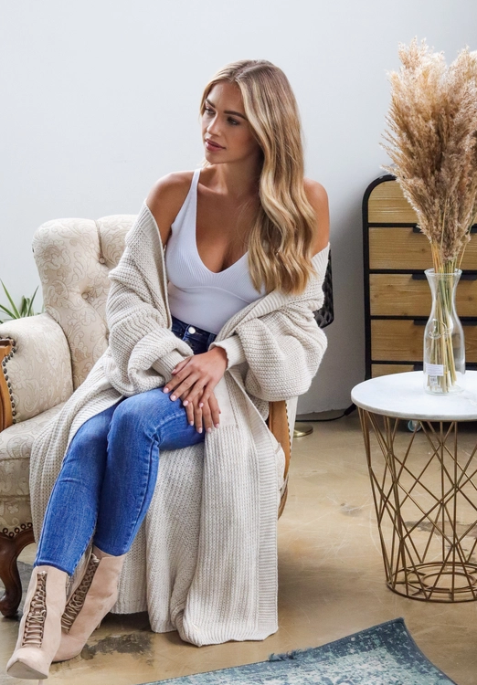 Italian Chunky Knit Cardigan