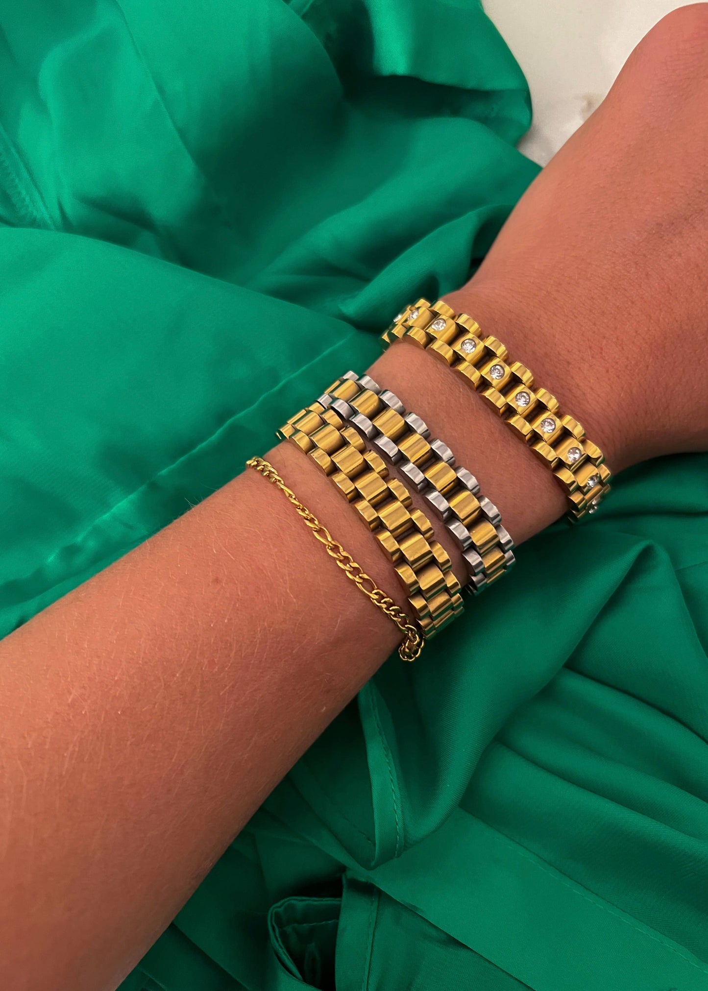 Vivienne Chain Watch Band Bracelet