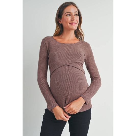 Donna Double Layer Nursing/Maternity Top