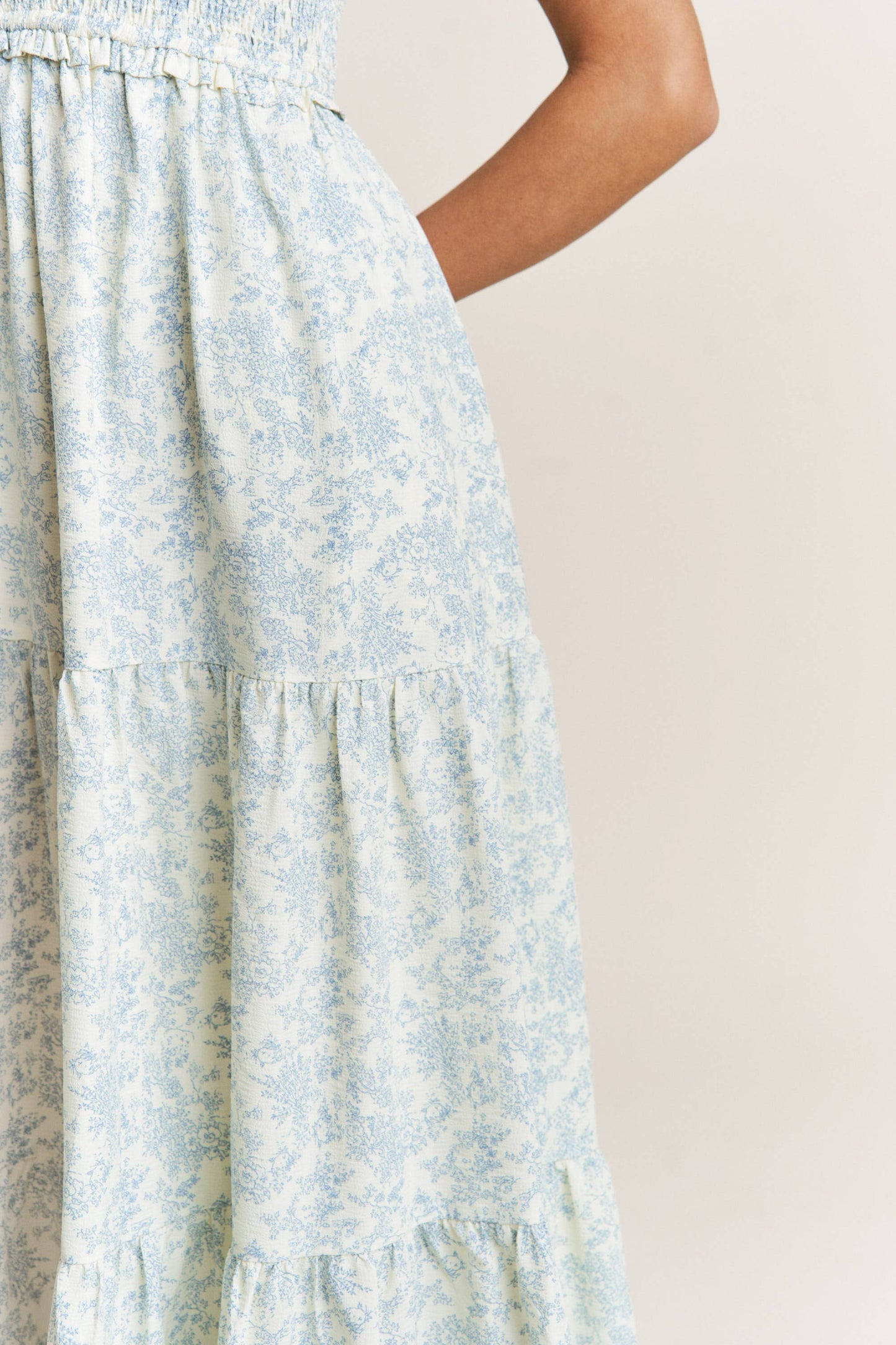 Luxe Floral Tiered Maxi Dress | Transitional