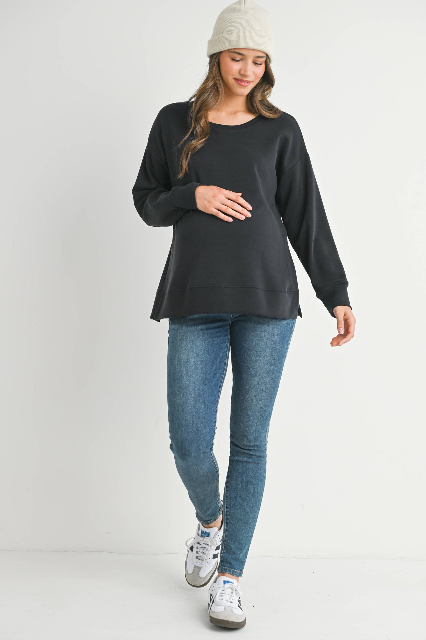 Carly maternity Crew Neck