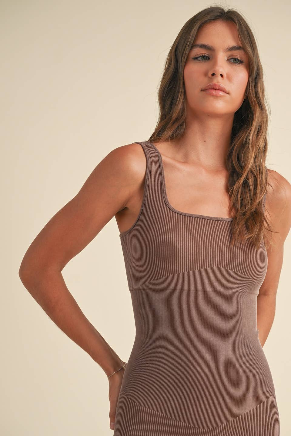 Emery Essential Ribbed Romper: Bump Friendly