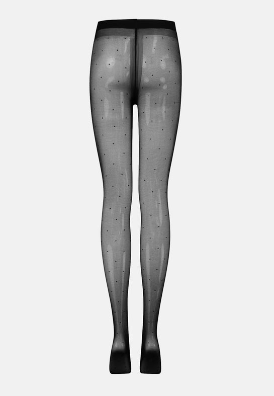 Mamsy Maternity Tights Polka Dots 20den Black