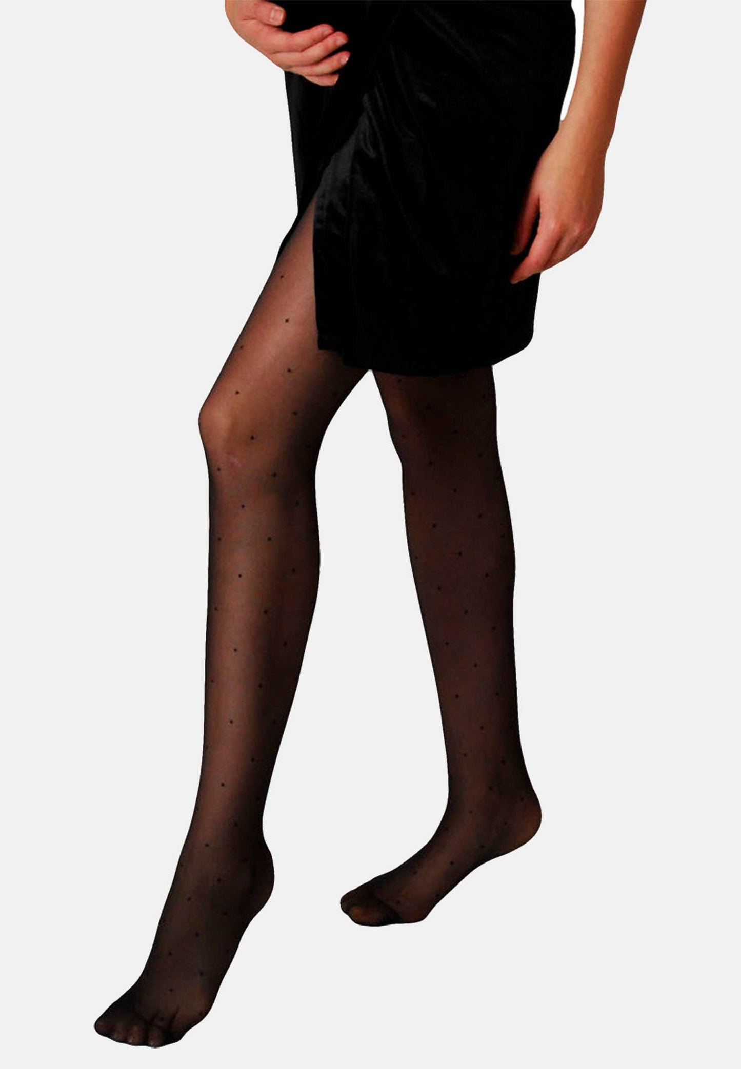 Mamsy Maternity Tights Polka Dots 20den Black