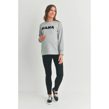 MAMA Crewneck Maternity Sweatshirt