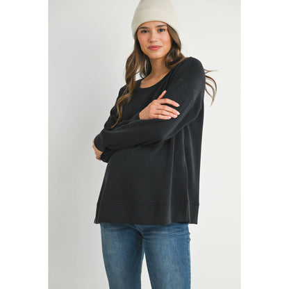 Super Soft Side Split Maternity Top