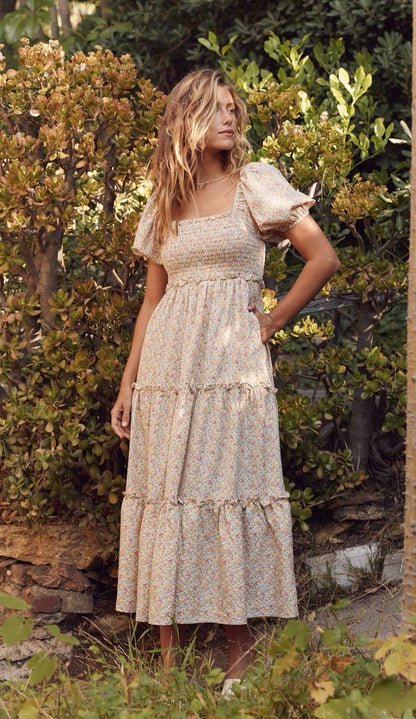 FLORA TIERED MAXI DRESS