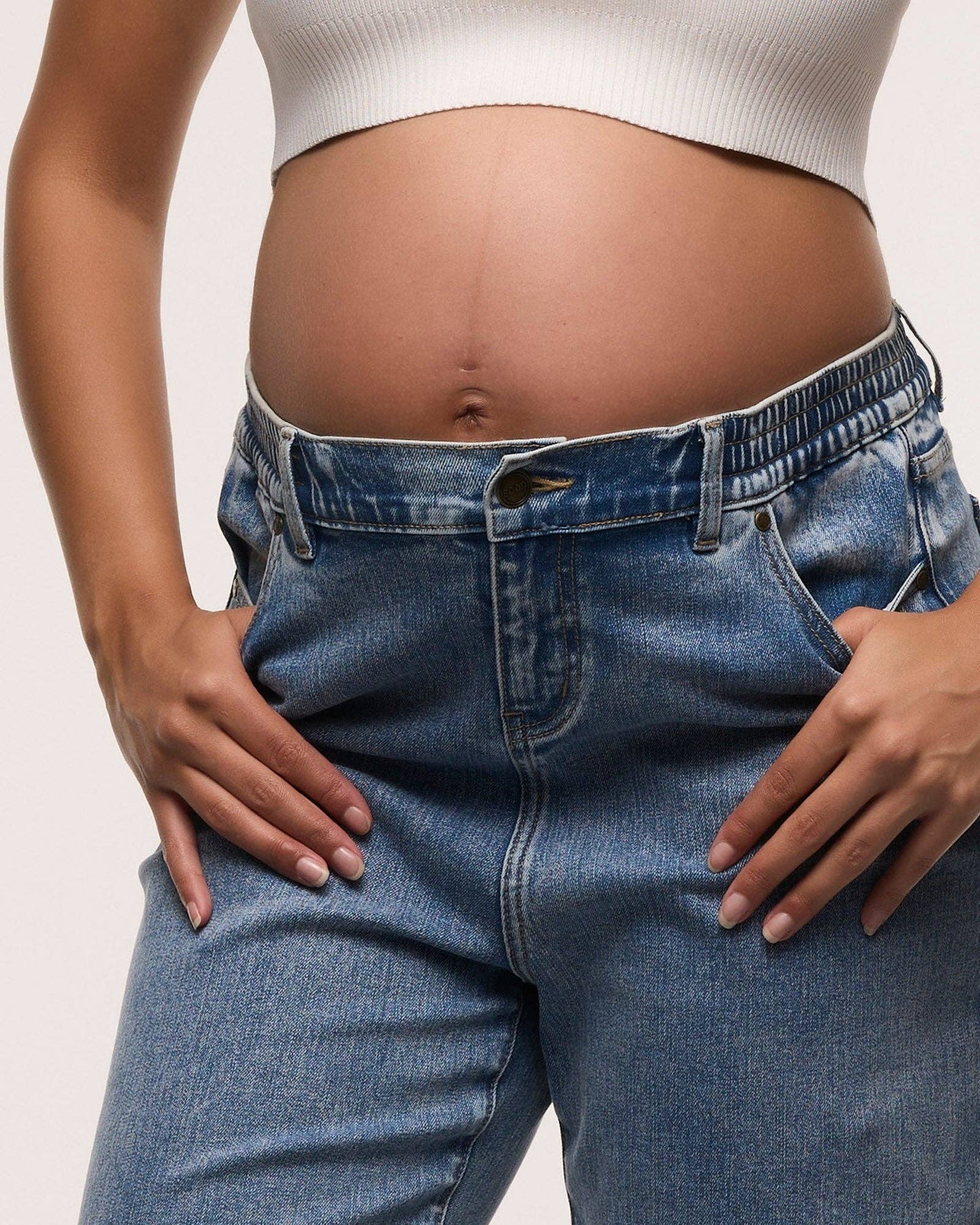 Moira Relaxed Wide Leg Maternity Jeans