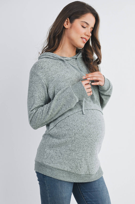 Dani Maternity & Nursing Knit Hoodie