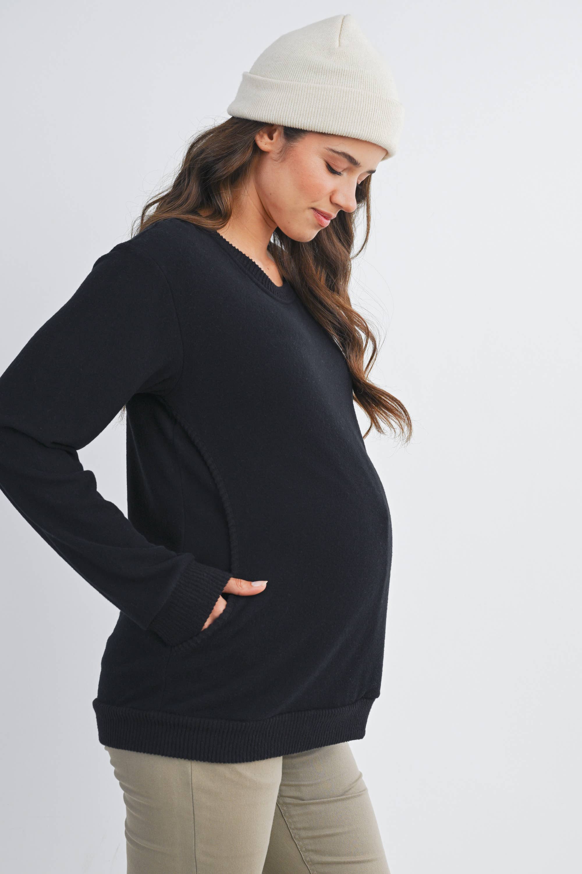 Vana  Maternity & Nursing Crewneck