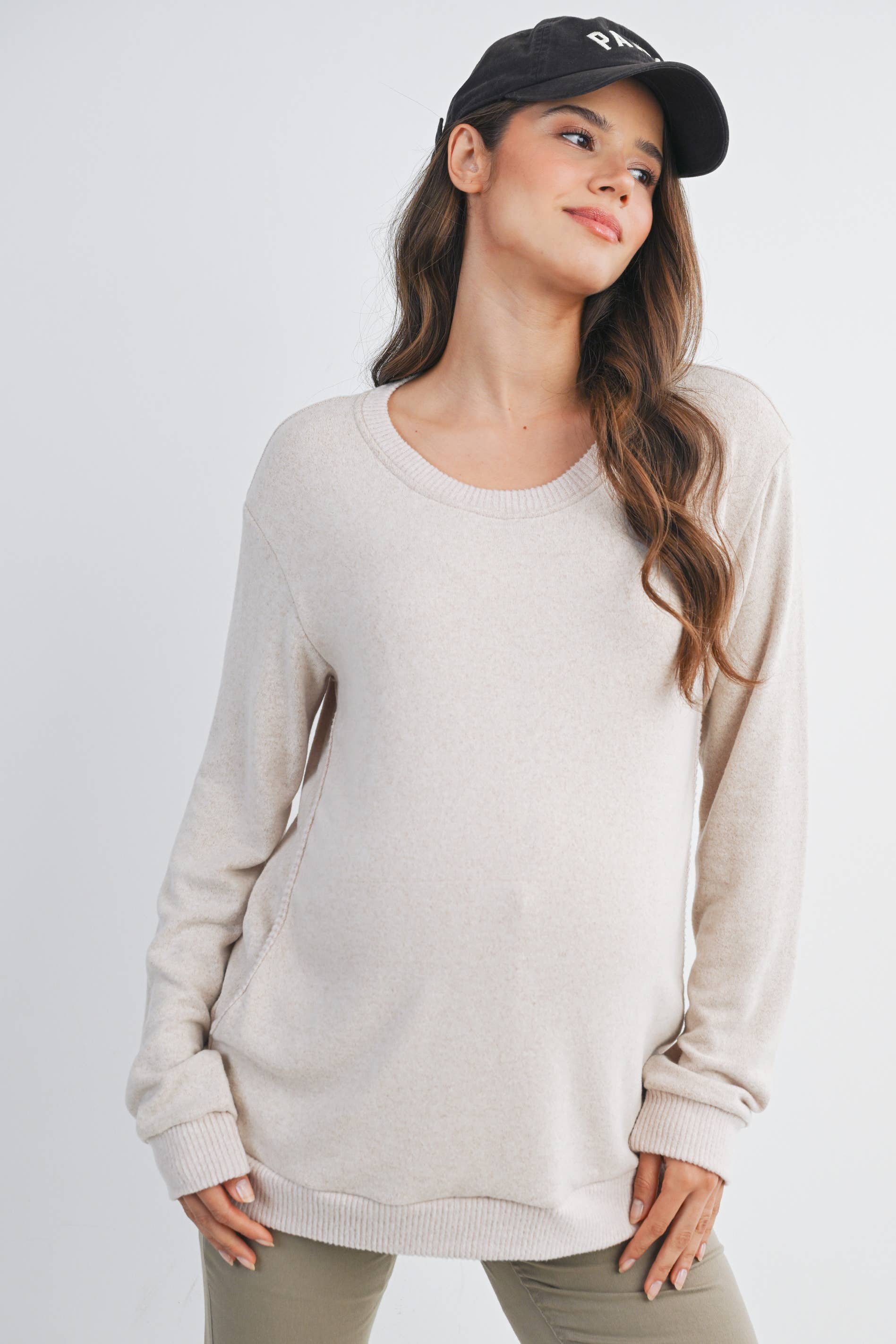 Vana  Maternity & Nursing Crewneck