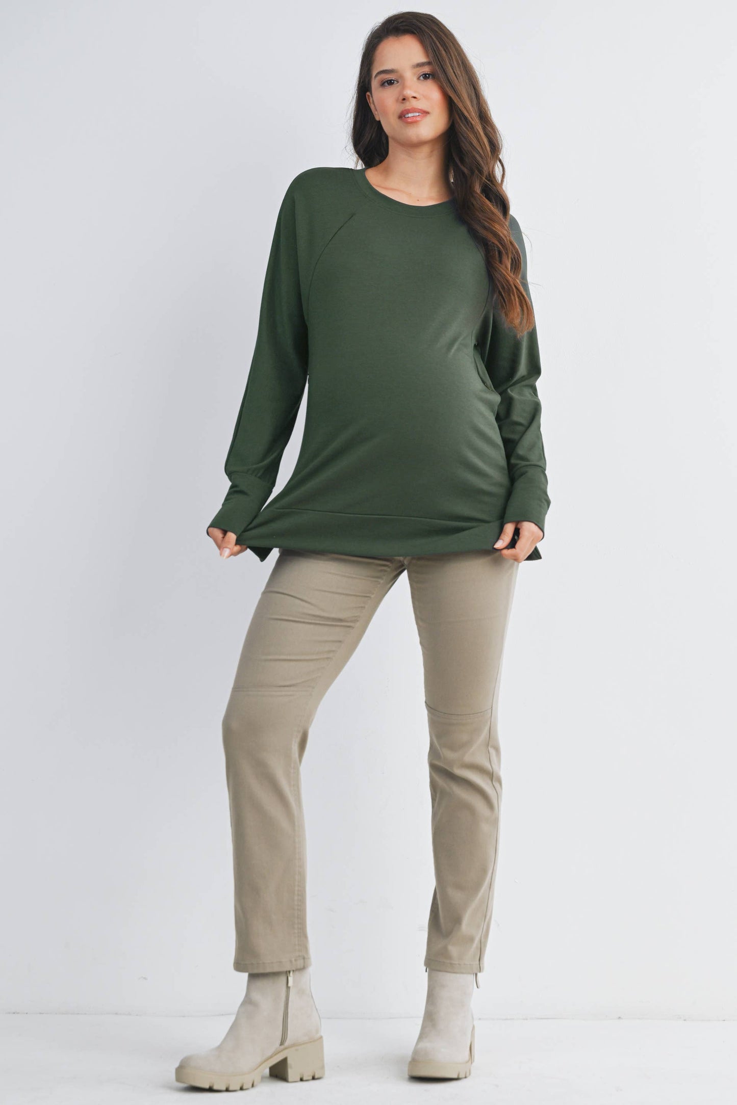 Seri Side Zip Maternity Nursing Pullover