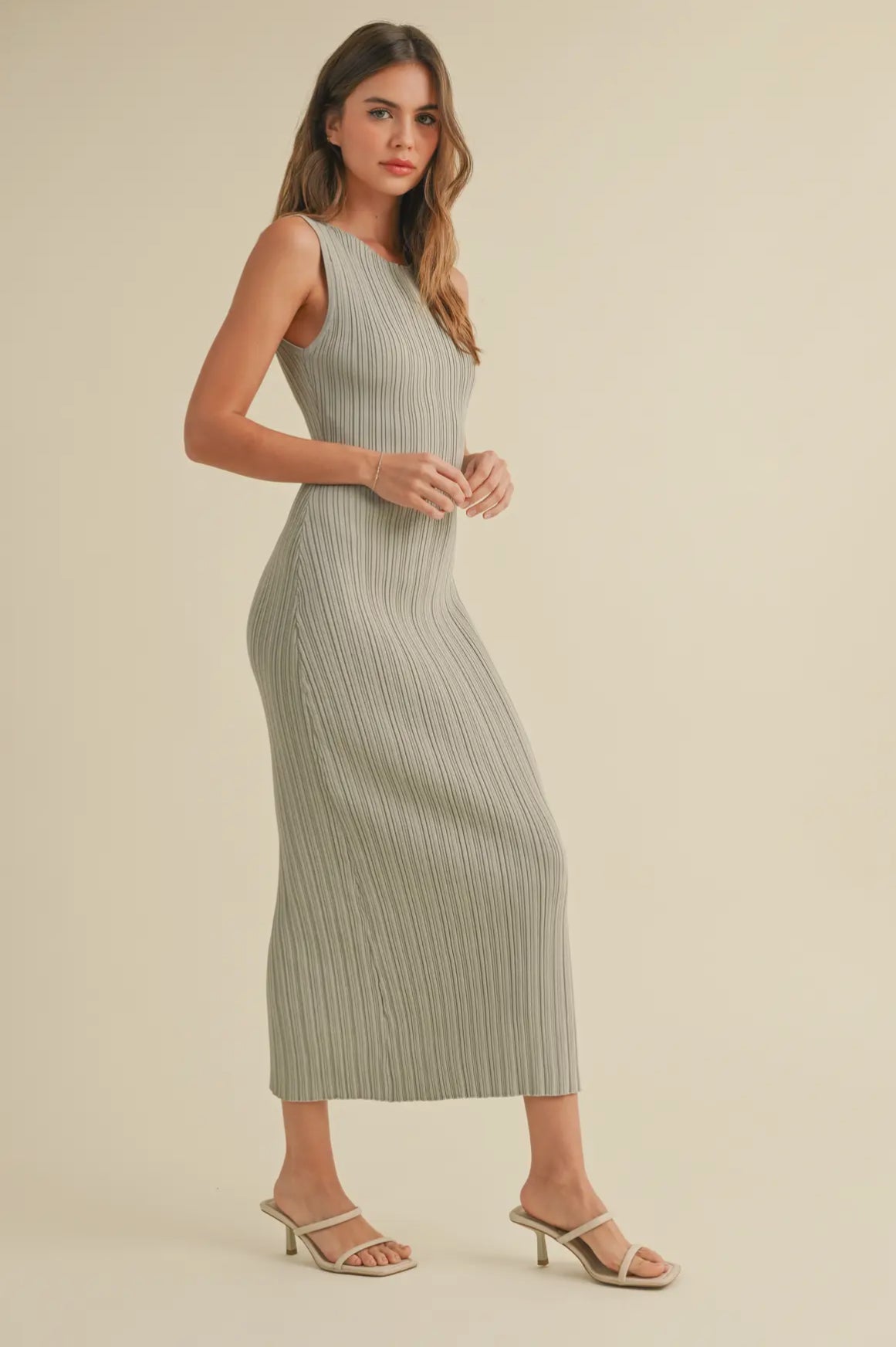 Daphne Ribbed Midi Dress | Transitional |