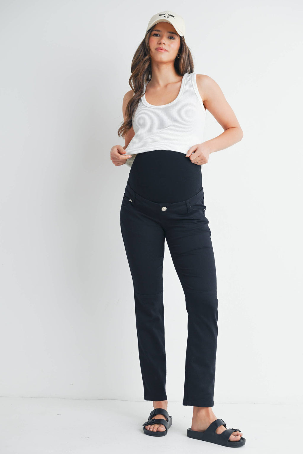 Sydney Straight Leg Maternity Over the Belly Pants
