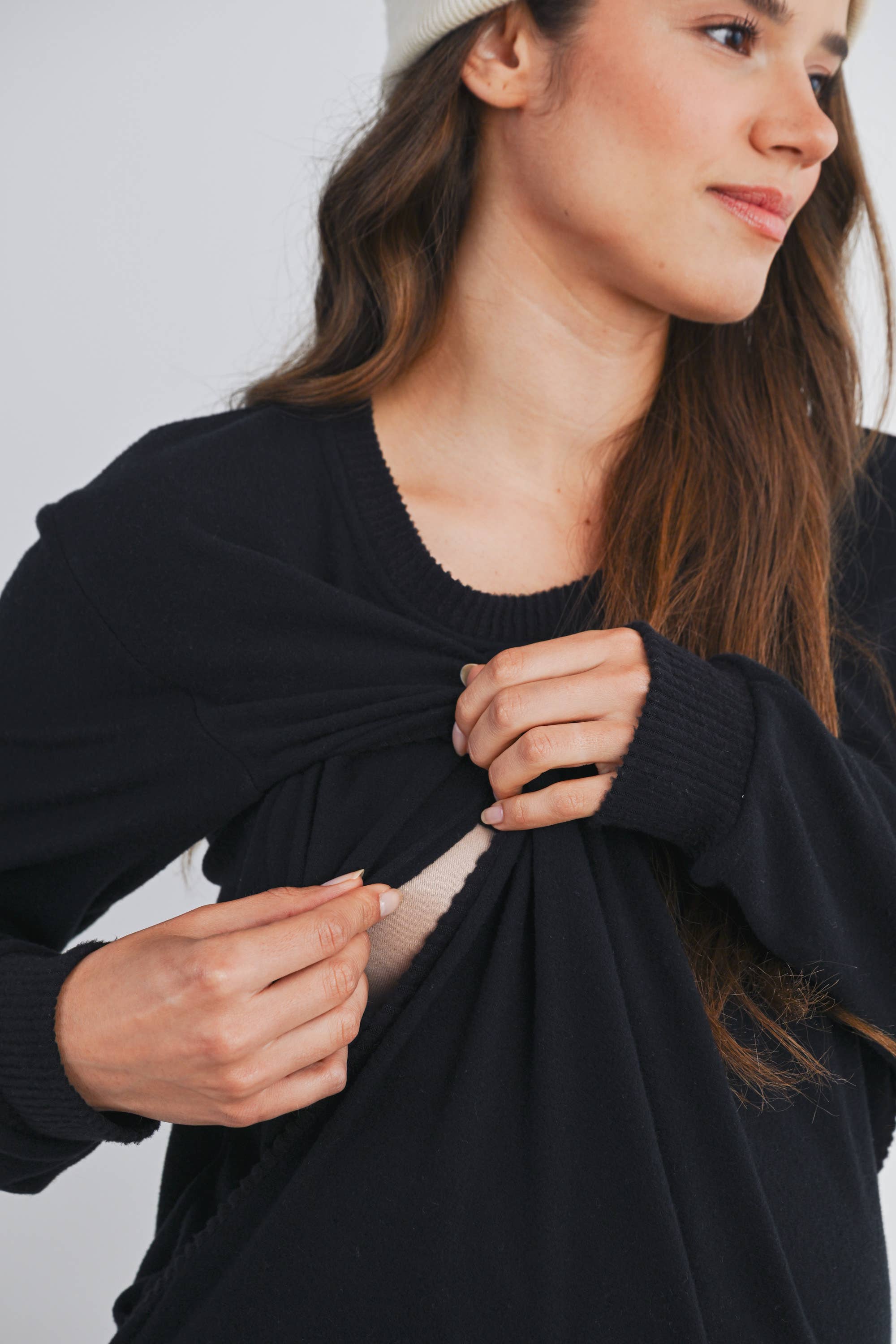 Vana  Maternity & Nursing Crewneck