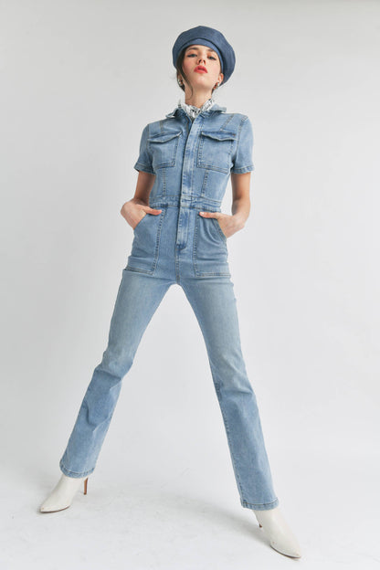 MUMS Denim Jumpsuit