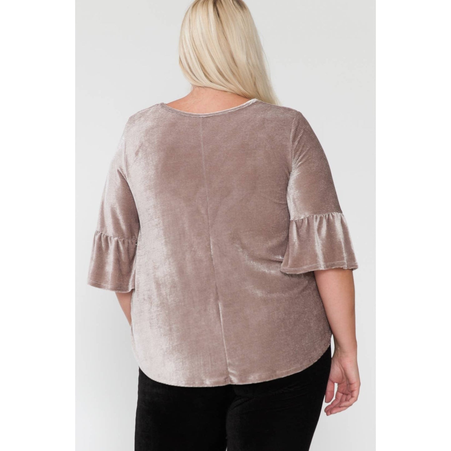 Curvy Velvet Corduroy Top