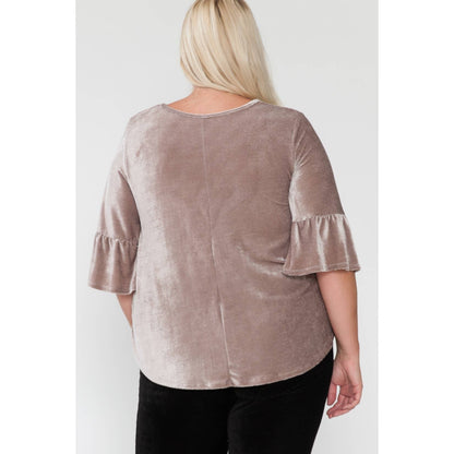 Curvy Velvet Corduroy Top