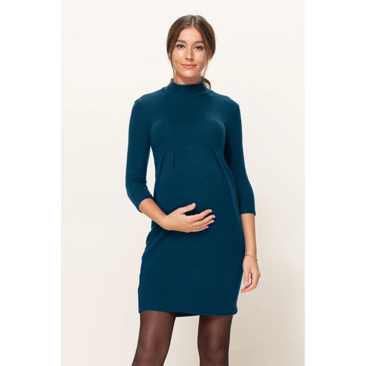 Front Pleat Knit Sweater Maternity Dress