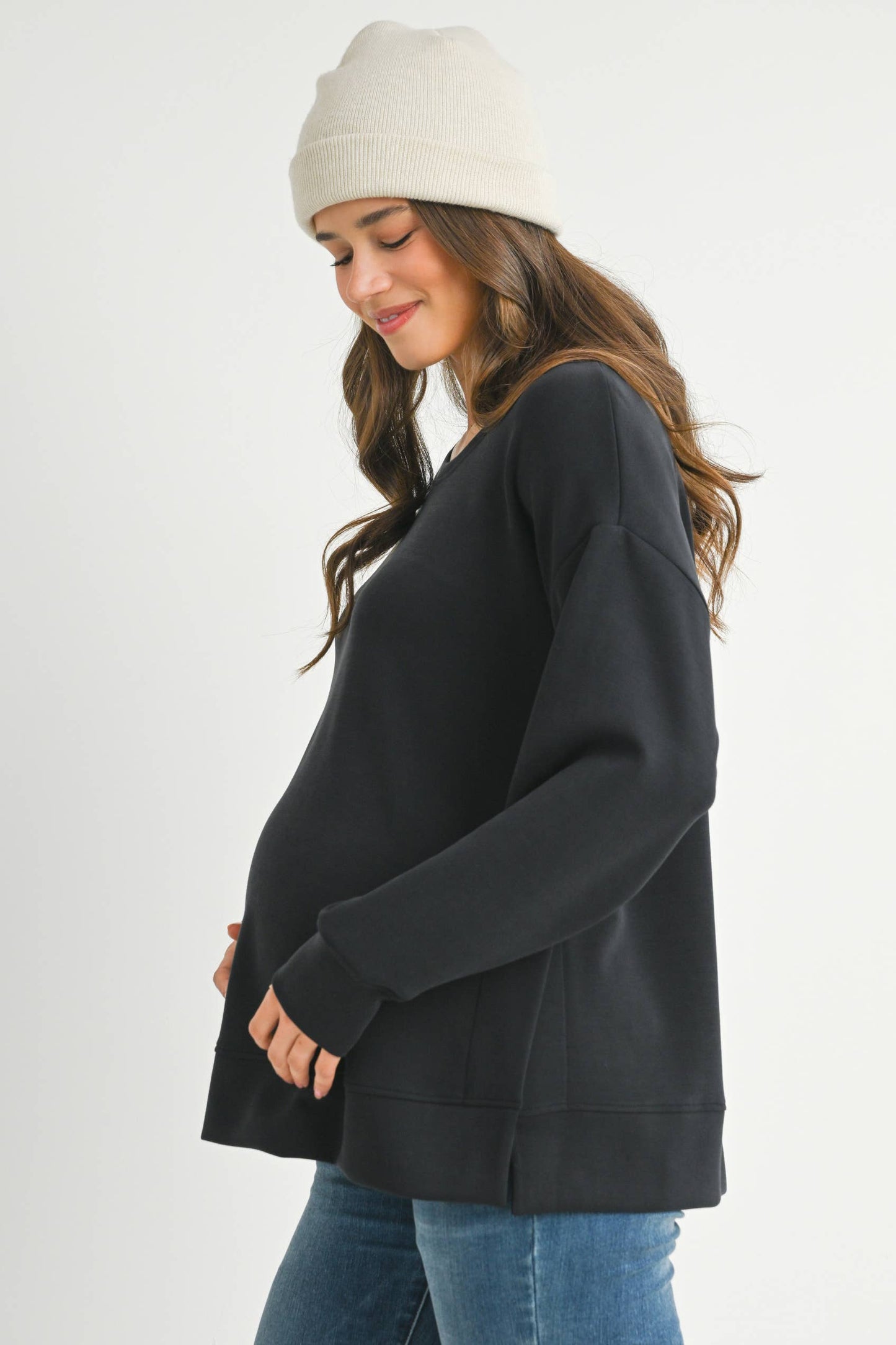 Carly maternity Crew Neck