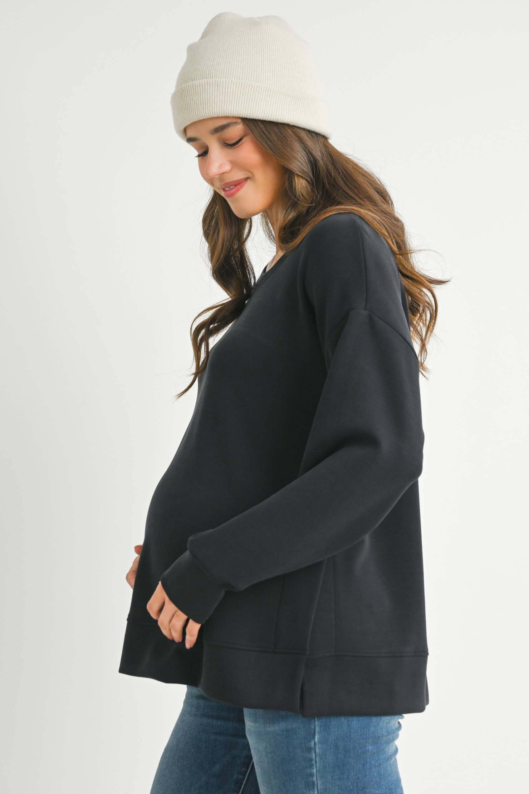 Carly maternity Crew Neck