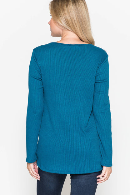 Maternity V-Neck Rib top