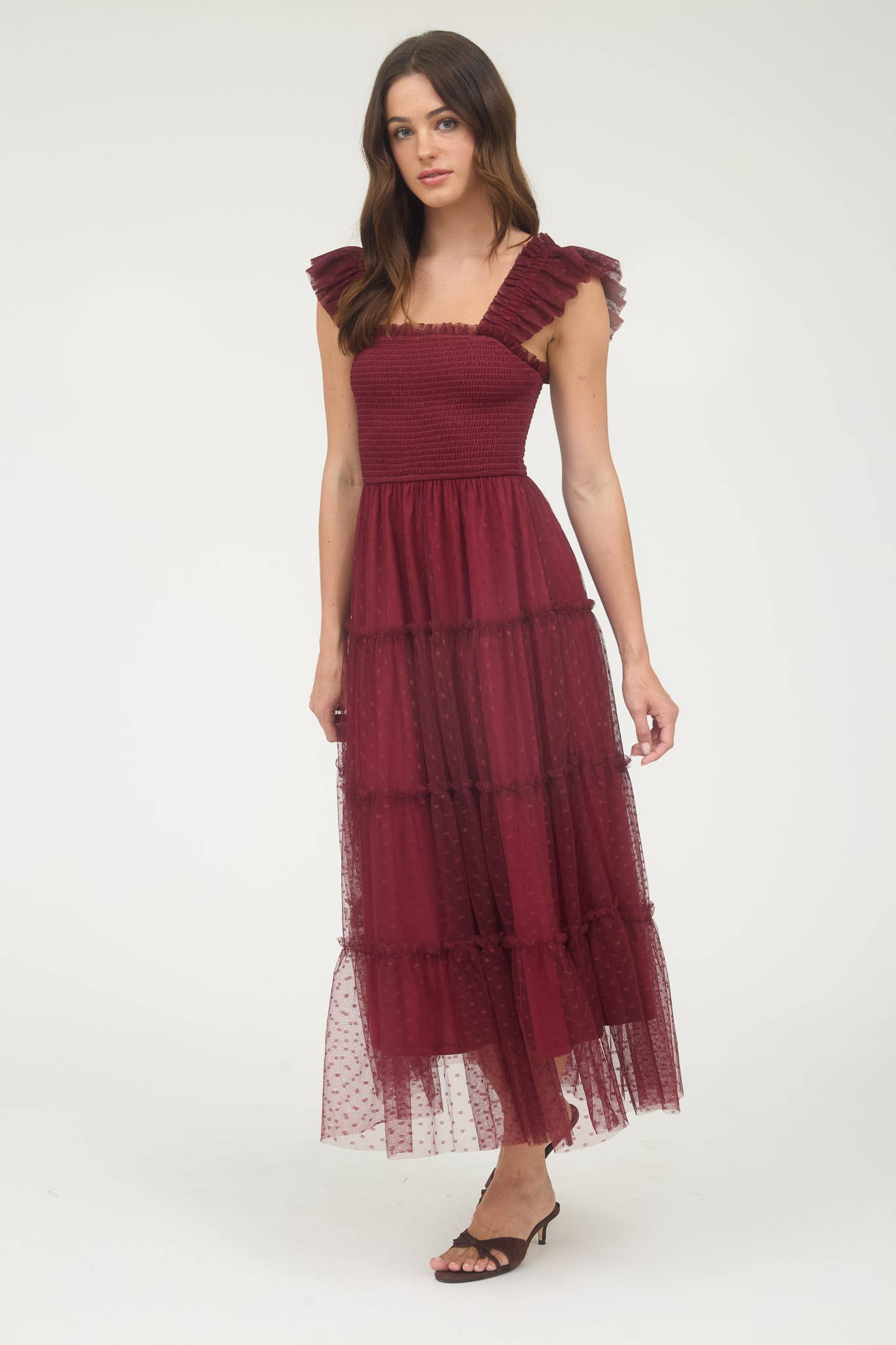 Mindi smocked midi | transitional