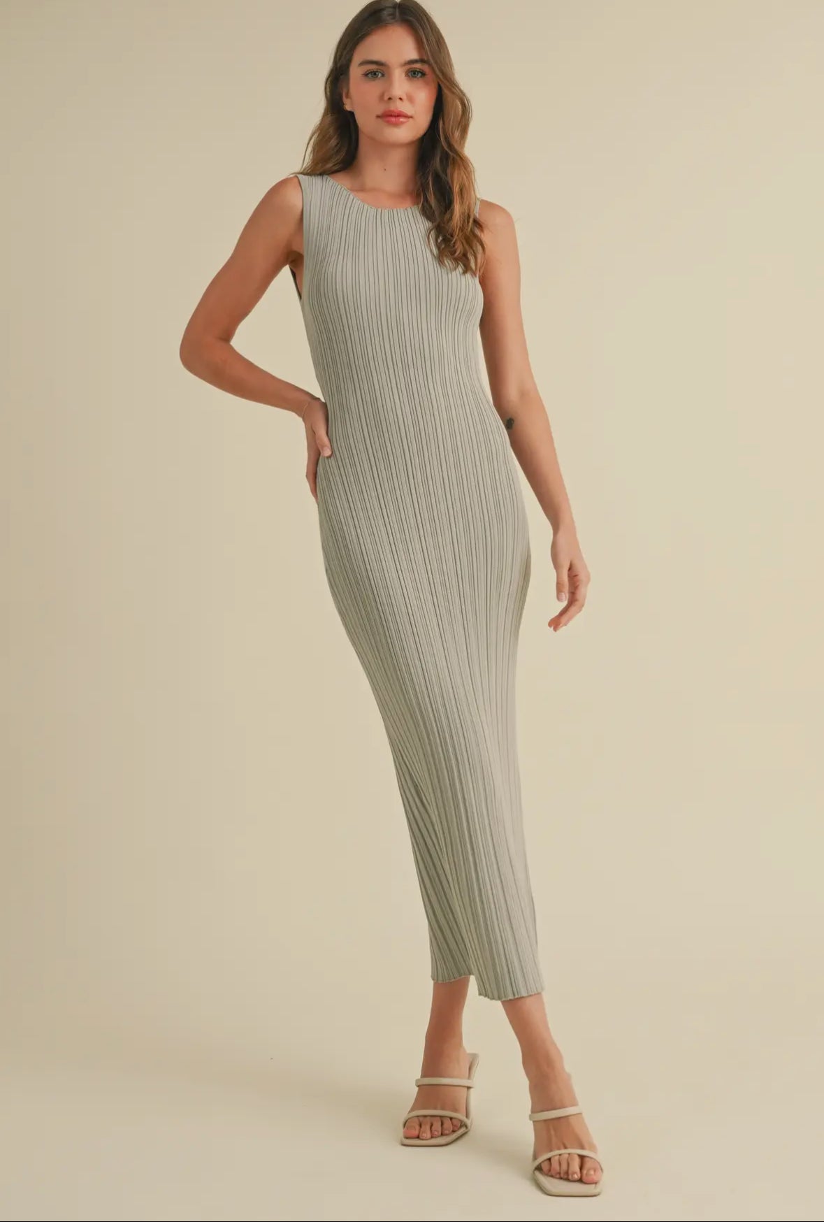 Daphne Ribbed Midi Dress | Transitional |