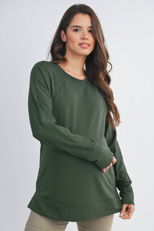 Seri Side Zip Maternity Nursing Pullover