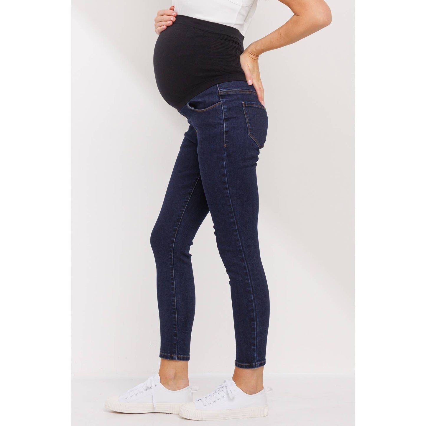Stevie Maternity Skinny Jeans With Full Panel