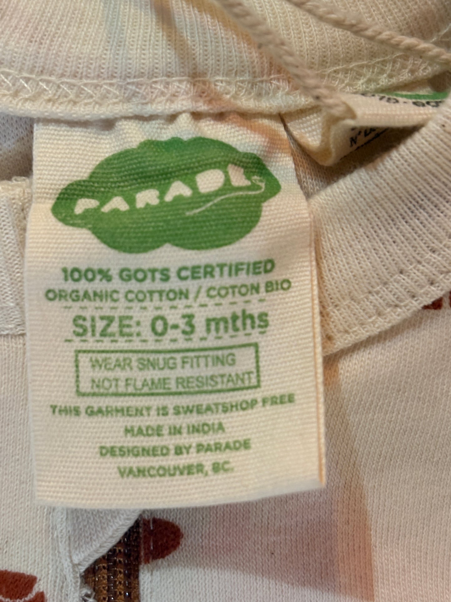 GINGERBREAD Signature Print '2-Way' Zip Romper