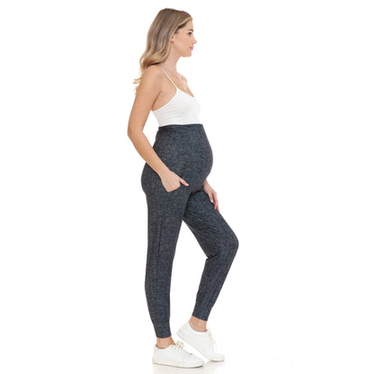 Butter Soft Maternity Jogger | Slate | Chevron