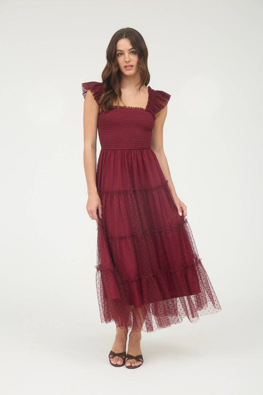 Mindi smocked midi | transitional