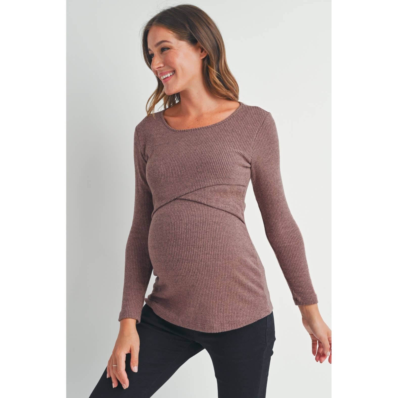 Donna Double Layer Nursing/Maternity Top