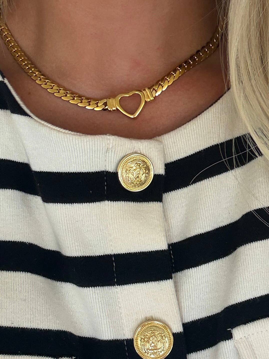 Margaux open heart necklace