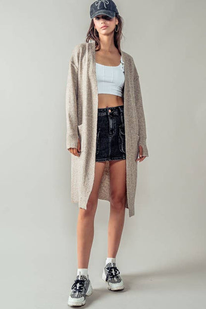 Olivia Light Knit Cardigan | Oat