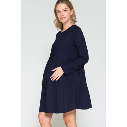 Maternity Wrap Waist Midi