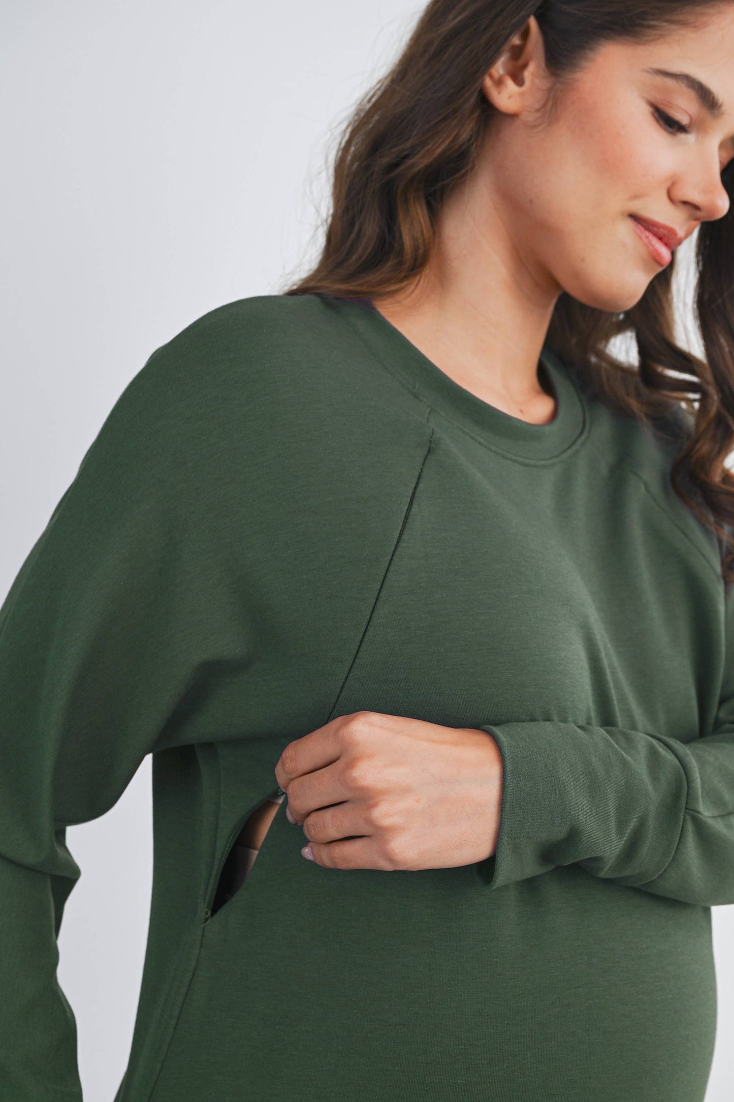 Seri Side Zip Maternity Nursing Pullover