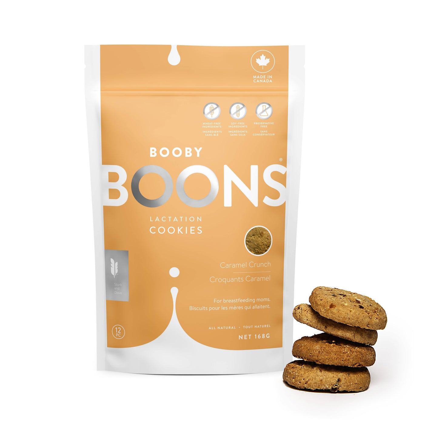 Booby Boons Lactation Cookies || Caramel Crunch