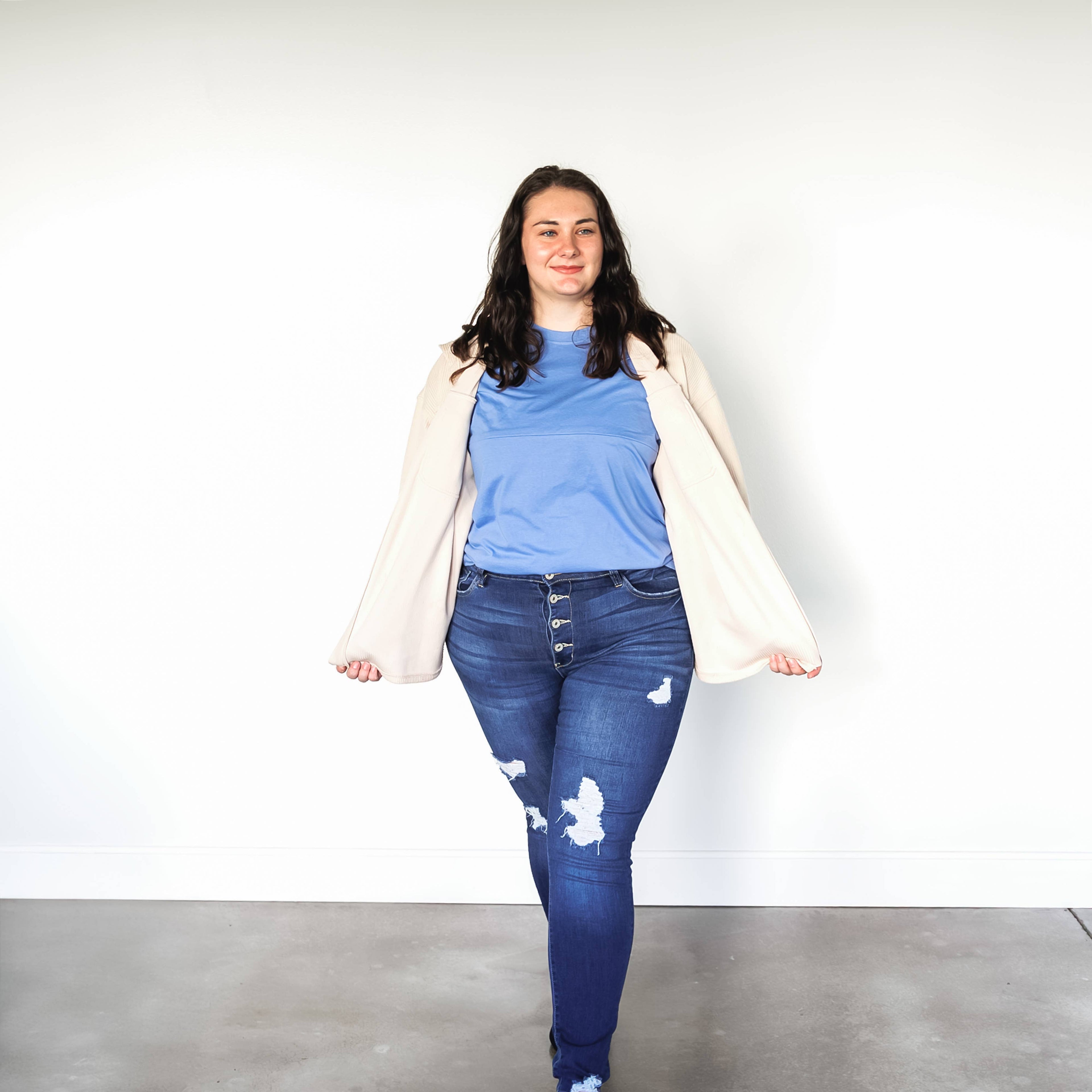 Zipper Breastfeeding T-Shirts