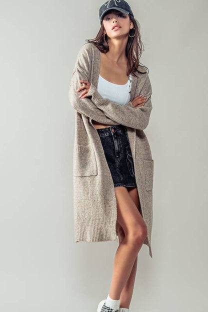 Olivia Light Knit Cardigan | Oat