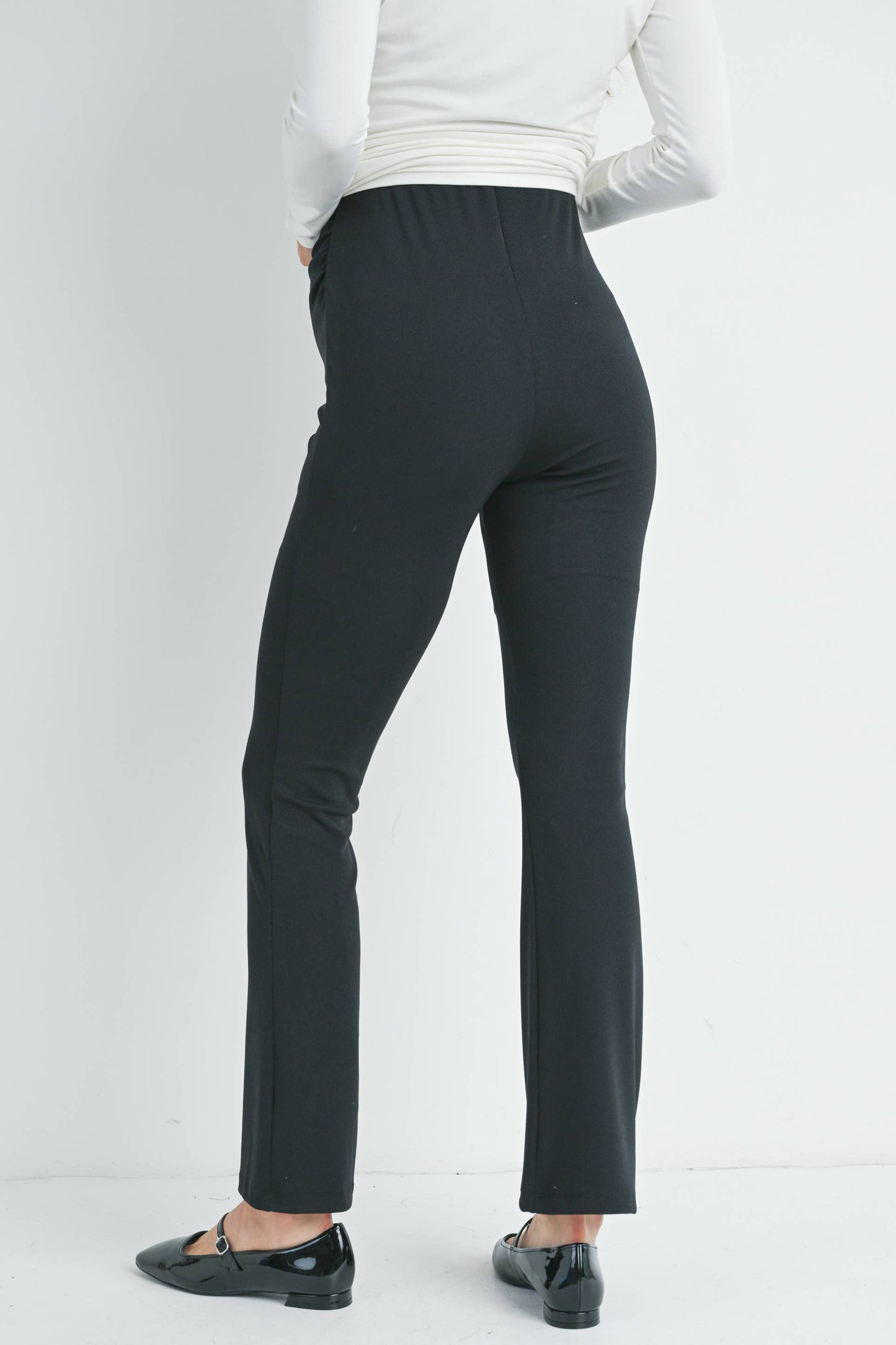 High Rise Maternity Flare Pants