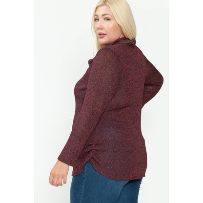 Maternity Cowl Neck Top | CURVY|